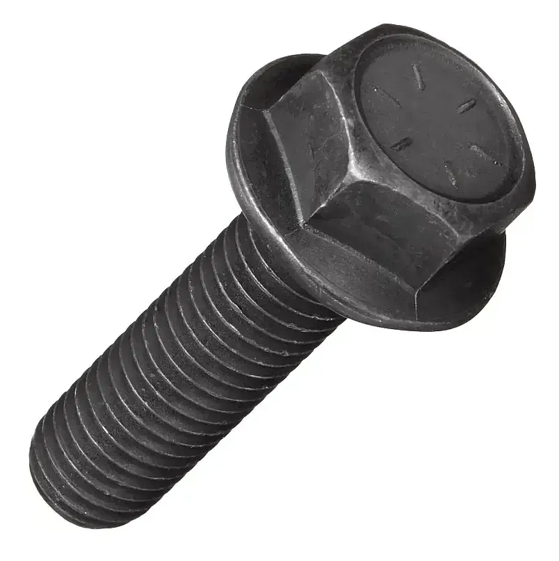 M14x35 8.8 Kalite Flanşlı Çelik Civata Siyah 1 Adet - 1